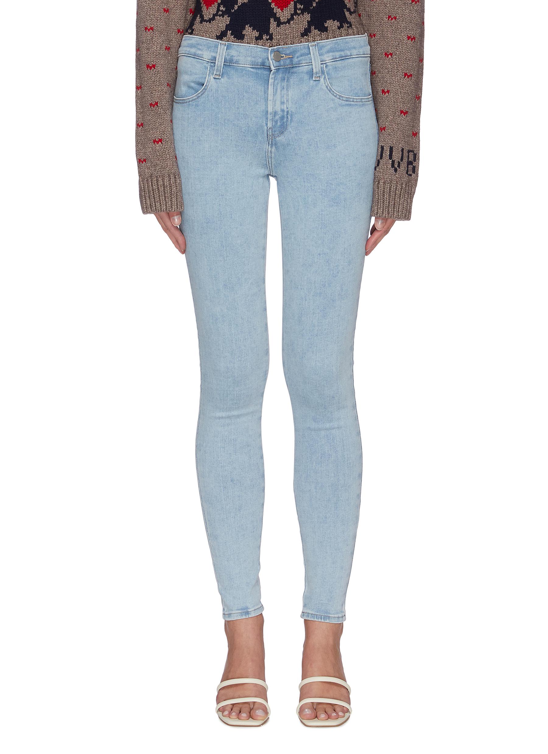 j brand high rise skinny jeans