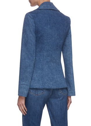 Back View - Click To Enlarge - J BRAND - Fitted Denim Blazer