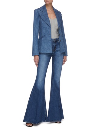 Figure View - Click To Enlarge - J BRAND - 'Valentina' Super Wide Flared Leg Jeans