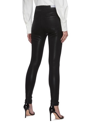 Back View - Click To Enlarge - J BRAND - 'Natasha' High Waist Coated Skinny Jeans