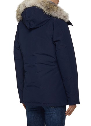 CANADA GOOSE Montebello Fur Ruff Hood Down Parka Jacket NAVY BLUE Women Lane Crawford