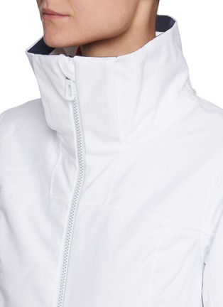 Detail View - Click To Enlarge - ROSSIGNOL - 'Enbleme' Diagonal Stripe Fur Trim Hood Ski Jacket