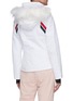 Back View - Click To Enlarge - ROSSIGNOL - 'Enbleme' Diagonal Stripe Fur Trim Hood Ski Jacket