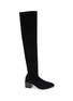 Main View - Click To Enlarge - CLERGERIE - 'Xalbane' Sculpted Heel Thigh High Suede Boots