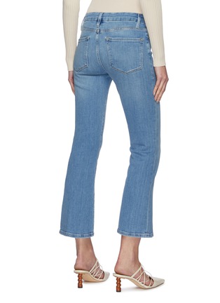 Back View - Click To Enlarge - FRAME - 'Le Crop Mini' boot cut light wash jeans