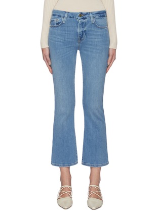Main View - Click To Enlarge - FRAME - 'Le Crop Mini' boot cut light wash jeans