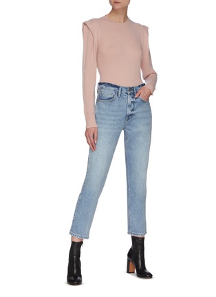 Figure View - Click To Enlarge - FRAME - 'Le Piper' studded outseam straight jeans