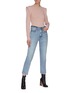 Figure View - Click To Enlarge - FRAME - 'Le Piper' studded outseam straight jeans