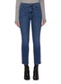 Main View - Click To Enlarge - FRAME - Le Pixie Sylvie' medium wash crop jeans