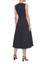 Back View - Click To Enlarge - STAUD - Bait' leather trim pockets sleeveless cotton dress