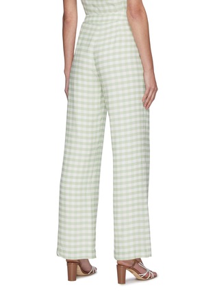 Back View - Click To Enlarge - STAUD - 'COSTELLO' Gingham Straight Leg Pants