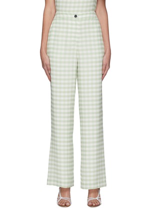 Main View - Click To Enlarge - STAUD - 'COSTELLO' Gingham Straight Leg Pants