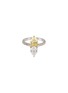 Main View - Click To Enlarge - PALAIS ROYAL - Yellow and white diamond platinum ring