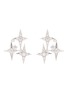 Main View - Click To Enlarge - YVMIN - 'ElectronicGirl' zirconia star cluster earrings