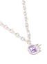 Detail View - Click To Enlarge - YVMIN - 'Ripple' square liquified zirconia pendant necklace