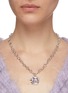 Figure View - Click To Enlarge - YVMIN - 'Ripple' square liquified zirconia pendant necklace