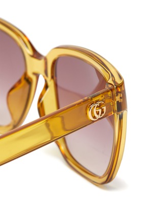 Detail View - Click To Enlarge - GUCCI - GG Marmont acetate frame square sungalsses