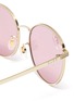 Detail View - Click To Enlarge - GUCCI - Metal D-Frame logo motif lens cateye sunglasses