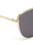 Detail View - Click To Enlarge - GUCCI - Metal frame cateye sunglasses