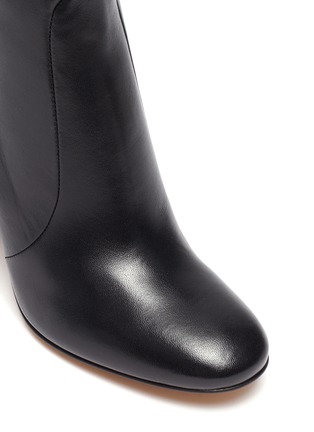 Detail View - Click To Enlarge - GIANVITO ROSSI - Sculptural Block Heel Knee High Boots