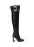 Main View - Click To Enlarge - GIANVITO ROSSI - Sculptural Block Heel Knee High Boots