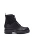 Main View - Click To Enlarge - GIANVITO ROSSI - Leather combat boots