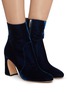 Figure View - Click To Enlarge - GIANVITO ROSSI - Flare heel suede boots