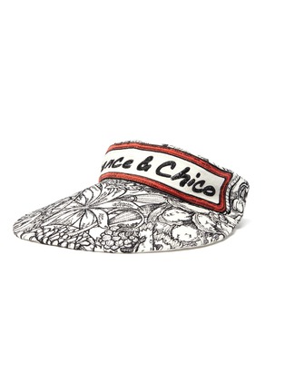Main View - Click To Enlarge - LAURENCE & CHICO - 'Van Dusen' botanical embroidered visor