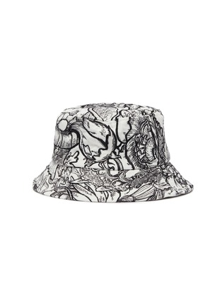 Main View - Click To Enlarge - LAURENCE & CHICO - 'Van Dusen' botanical embroidered small brim bucket hat