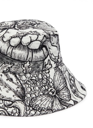 Detail View - Click To Enlarge - LAURENCE & CHICO - 'Van Dusen' botanical embroidered large brim bucket hat
