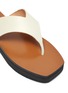 Detail View - Click To Enlarge - ATP ATELIER - Melitto' Square Toe Platform Leather Thong Sandals