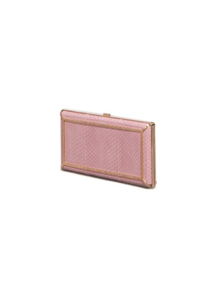 Figure View - Click To Enlarge - GABRIELA HEARST - 'CALLAS' Snakeskin leather Cigarette Clasp Clutch
