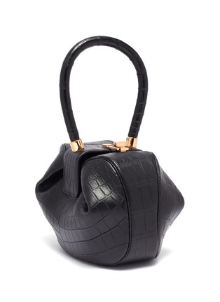 Figure View - Click To Enlarge - GABRIELA HEARST - 'Nina' crocodile leather dumpling bag