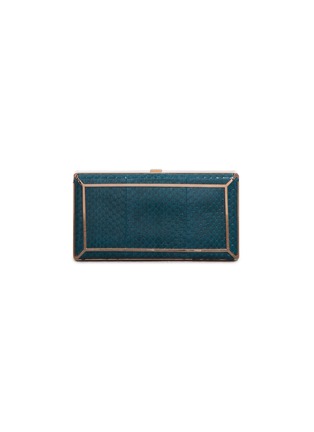 Main View - Click To Enlarge - GABRIELA HEARST - 'CALLAS' Snakeskin leather Cigarette Clasp Clutch