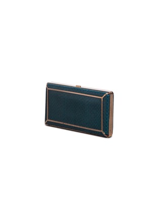 Figure View - Click To Enlarge - GABRIELA HEARST - 'CALLAS' Snakeskin leather Cigarette Clasp Clutch