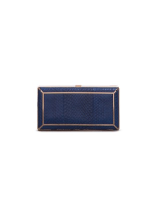 Main View - Click To Enlarge - GABRIELA HEARST - 'CALLAS' Snakeskin leather Cigarette Clasp Clutch