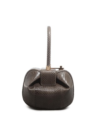 Main View - Click To Enlarge - GABRIELA HEARST - 'Demi' snakeskin leather dumpling bag