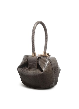 Figure View - Click To Enlarge - GABRIELA HEARST - 'Demi' snakeskin leather dumpling bag