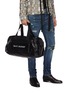 Figure View - Click To Enlarge - SAINT LAURENT - Logo print nylon duffle bag