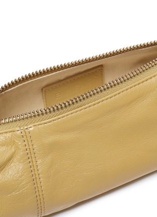 Detail View - Click To Enlarge - BY FAR - 'Kubi' Crystal Buckle Leather Baguette Bag
