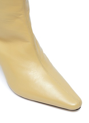 Detail View - Click To Enlarge - BY FAR - 'Stevie' 42 Tall Creased Leather Boots