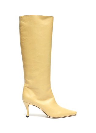 Main View - Click To Enlarge - BY FAR - 'Stevie' 42 Tall Creased Leather Boots