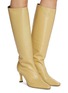 Figure View - Click To Enlarge - BY FAR - 'Stevie' 42 Tall Creased Leather Boots