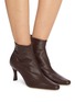 Figure View - Click To Enlarge - BY FAR - 'Stevie' 22 Stretch Leather Ankle Boots