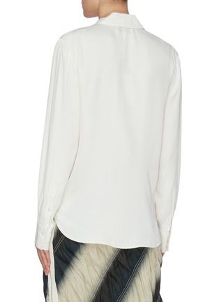 Back View - Click To Enlarge - 3.1 PHILLIP LIM - Satin Tuxedo Blouse