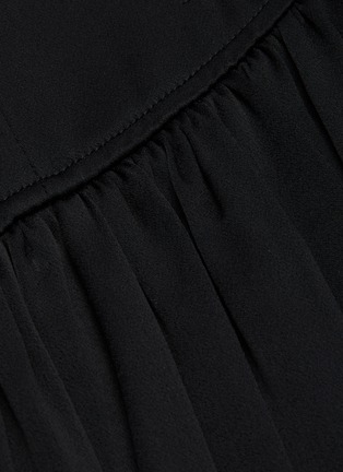 Detail View - Click To Enlarge - 3.1 PHILLIP LIM - Asymmetric Drape V Neck Midi Dress