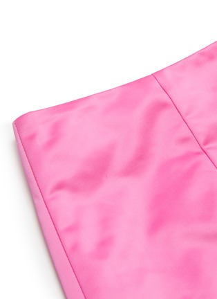 Detail View - Click To Enlarge - HELMUT LANG - String Waist Tie Asymmetric Hem Satin Mini Skirt