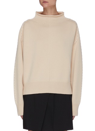 Main View - Click To Enlarge - HELMUT LANG - Topstitch Mock Neck Sweater