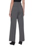 Back View - Click To Enlarge - HELMUT LANG - Fold Wide Leg Wool Pants with Belt