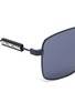 Detail View - Click To Enlarge - BALENCIAGA - Hexagonal metal frame aviator sunglasses